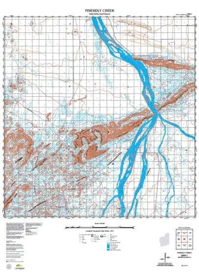 2555-1 Friendly Creek Topographic Map by Landgate (2015)