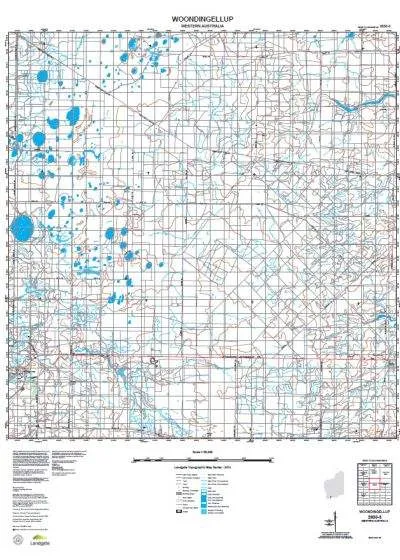 2630-3 Woondingellup Topographic Map by Landgate (2015)
