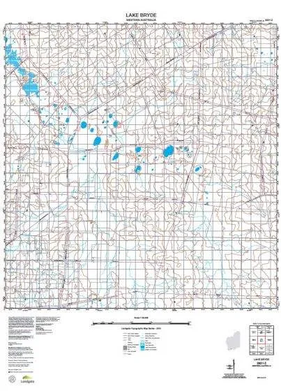 2631-2 Lake Bryde Topographic Map by Landgate (2015)