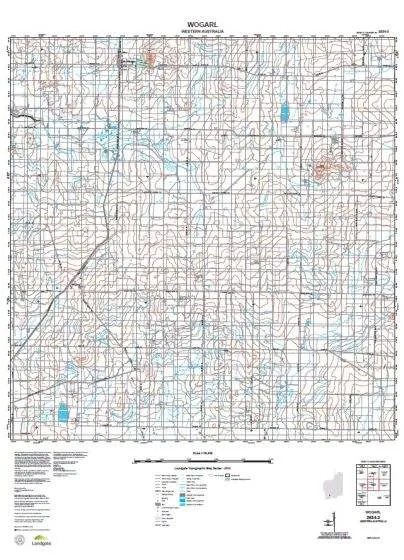 2634-3 Wogarl Topographic Map by Landgate (2015)