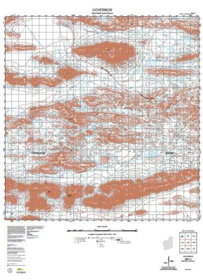 2651-1 Governor Topographic Map by Landgate (2015)
