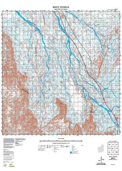 2654-2 White Springs Topographic Map by Landgate (2015)