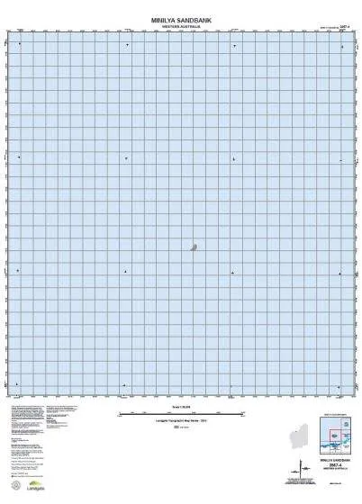2657-4 Minilya Sandbank Topographic Map by Landgate (2015)