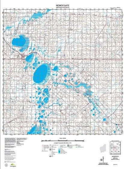 2731-4 Newdegate Topographic Map by Landgate (2015)