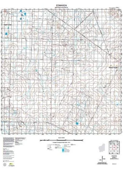 2734-1 Edwards Topographic Map by Landgate (2015)