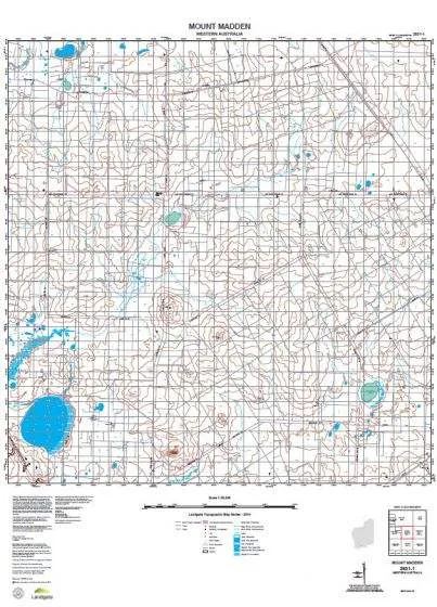 2831-1 Mount Madden Topographic Map by Landgate (2015)
