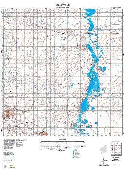 2835-3 Yellowdine Topographic Map by Landgate (2015)
