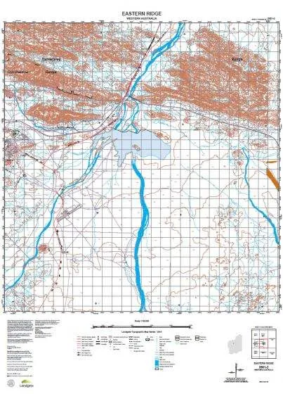 2851-2 Eastern Ridge Topographic Map by Landgate (2015)