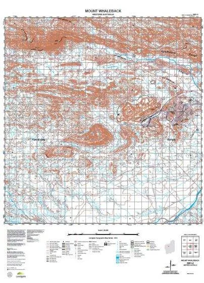 2851-3 Mount Whaleback Topographic Map by Landgate (2015)