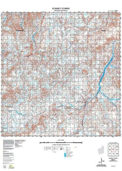 2853-1 Bonney Downs Topographic Map by Landgate (2015)