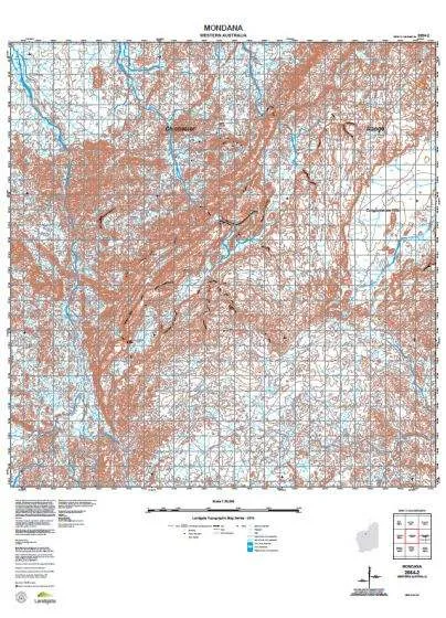 2854-2 Mondana Topographic Map by Landgate (2015)