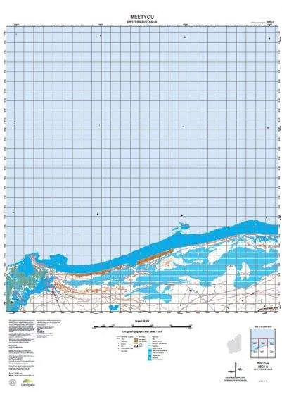 2858-2 Meetyou Topographic Map by Landgate (2015)