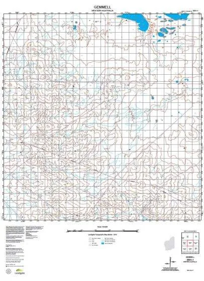 2931-1 Gemmell Topographic Map by Landgate (2015)