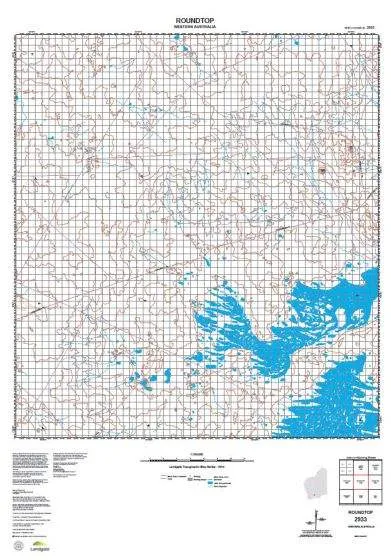 2933 Roundtop Topographic Map by Landgate (2015)