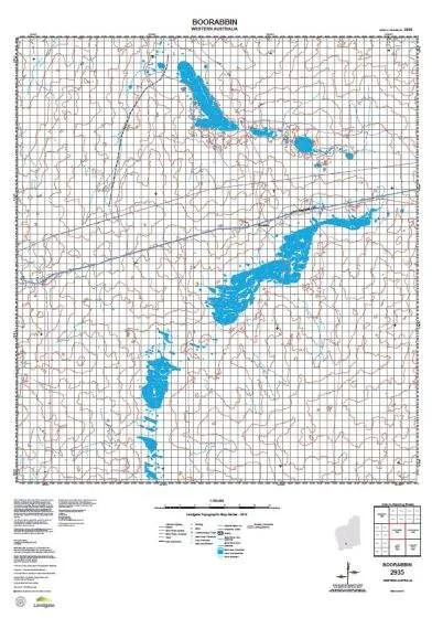 2935 Boorabbin Topographic Map by Landgate (2015)