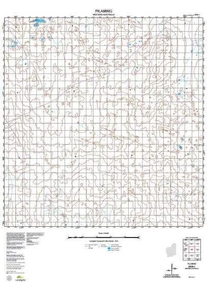2936-1 Pilaming Topographic Map by Landgate (2015)