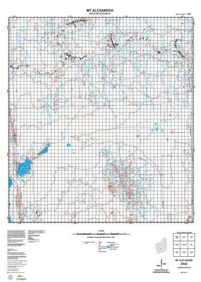 2940 Mt Alexander Topographic Map by Landgate (2015)