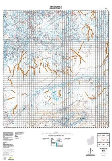2950 Mundiwindi Topographic Map by Landgate (2015)