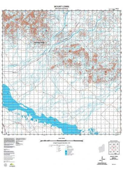 2952-4 Mount Lewin Topographic Map by Landgate (2015)