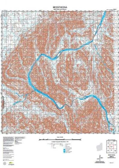2955-2 Meentheena Topographic Map by Landgate (2015)