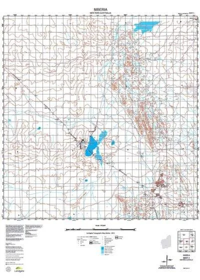 3037-1 Siberia Topographic Map by Landgate (2015)