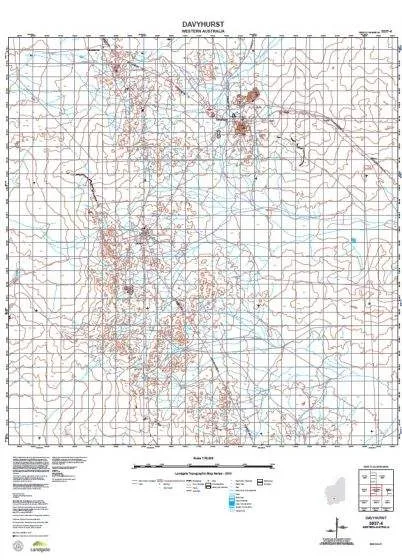 3037-4 Davyhurst Topographic Map by Landgate (2015)