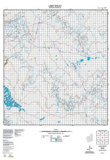3044 Lake Violet Topographic Map by Landgate (2015)