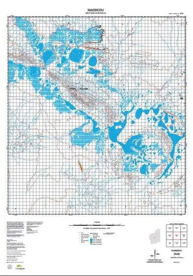 3046 Nabberu Topographic Map by Landgate (2015)