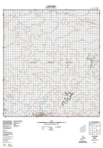 3057 Cardoma Topographic Map by Landgate (2015)