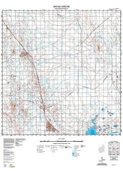 3137-2 Broad Arrow Topographic Map by Landgate (2015)