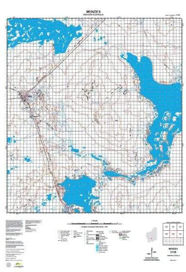 3138 Menzies Topographic Map by Landgate (2015)