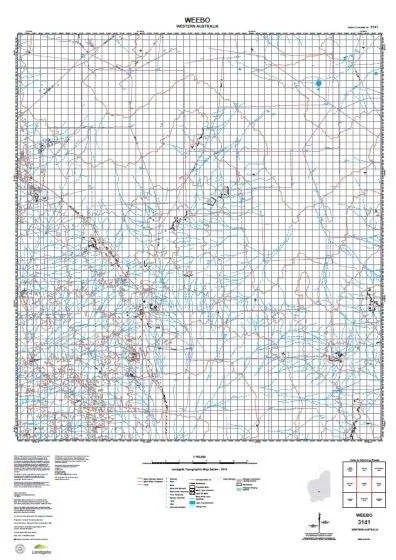 3141 Weebo Topographic Map by Landgate (2015)