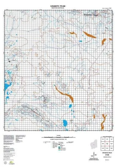 3146 Granite Peak Topographic Map by Landgate (2015)