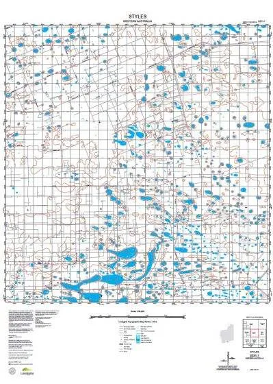 3231-1 Styles Topographic Map by Landgate (2015)