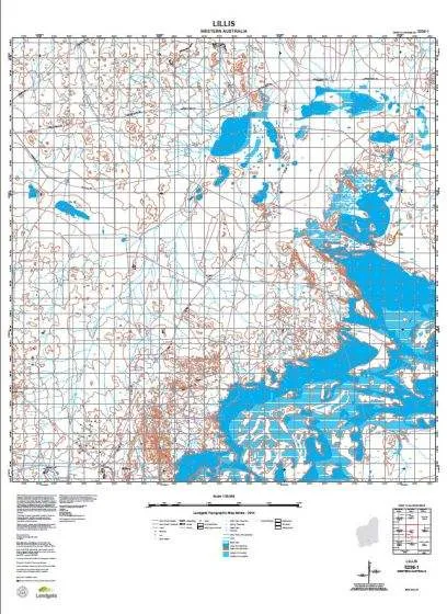 3236-1 Lillis Topographic Map by Landgate (2015)