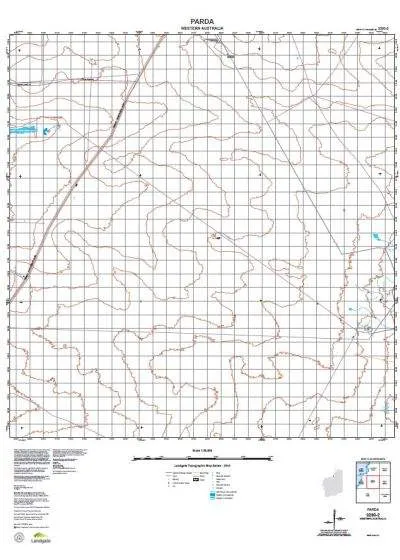 3260-2 Parda Topographic Map by Landgate (2015)