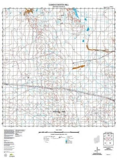 3336-3 Gundockerta Hill Topographic Map by Landgate (2015)