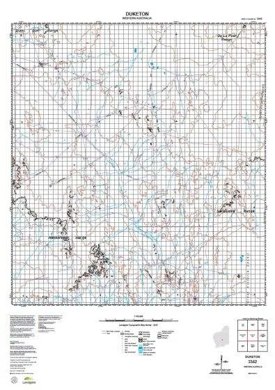 3342 Duketon Topographic Map by Landgate (2015)