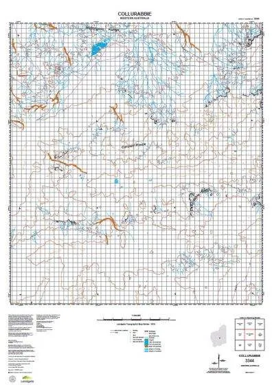 3344 Collurabbie Topographic Map by Landgate (2015)