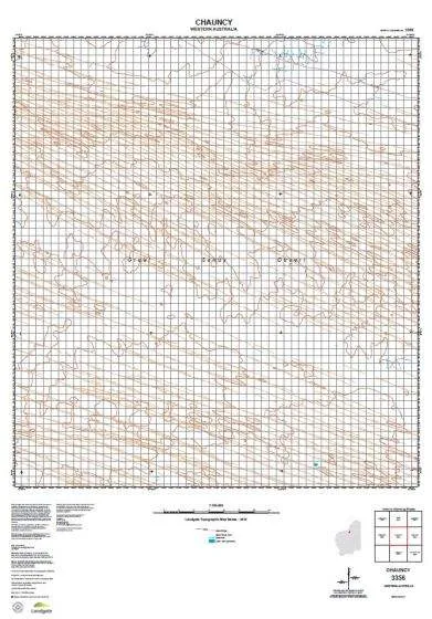 3356 Chauncy Topographic Map by Landgate (2015)