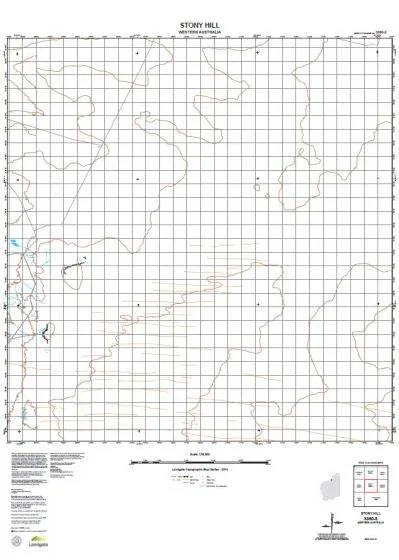 3360-3 Stony Hill Topographic Map by Landgate (2015)