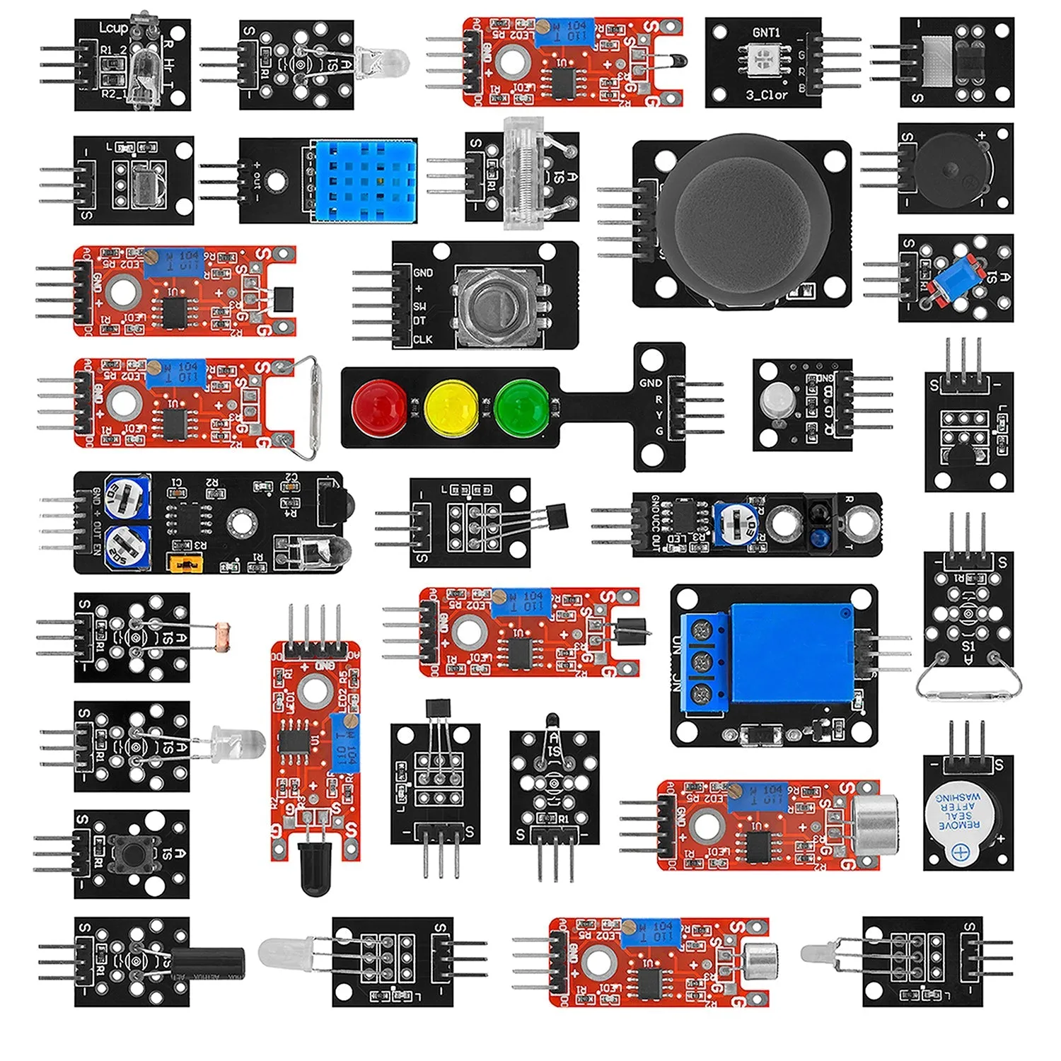 35 in 1 Sensorenkit Modulkit und Zubehörkit kompatibel mit Arduino und Raspberry Pi