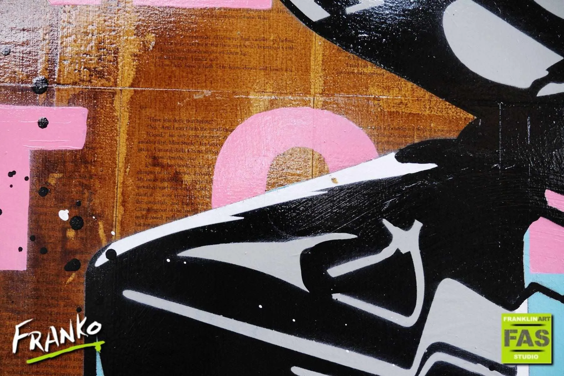 50 Shades 140cm x 100cm Vintage Book Pop art Painting (SOLD)