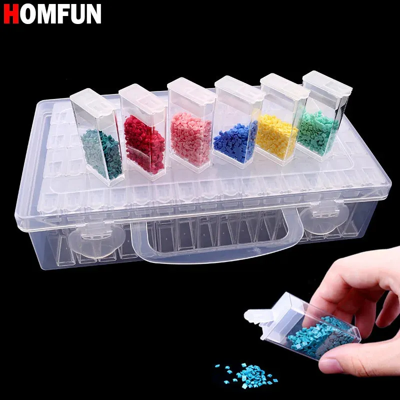 64 Grid Diamond Storage Box - Diamond Painting Accessories, Plastic Storage Box