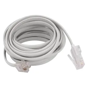 6P4C to RJ45 8P4C Modular Phone Internet Extension Cable 3 Meter