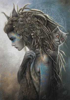 9 Lives by Christopher Lovell, Diamond Art Kit