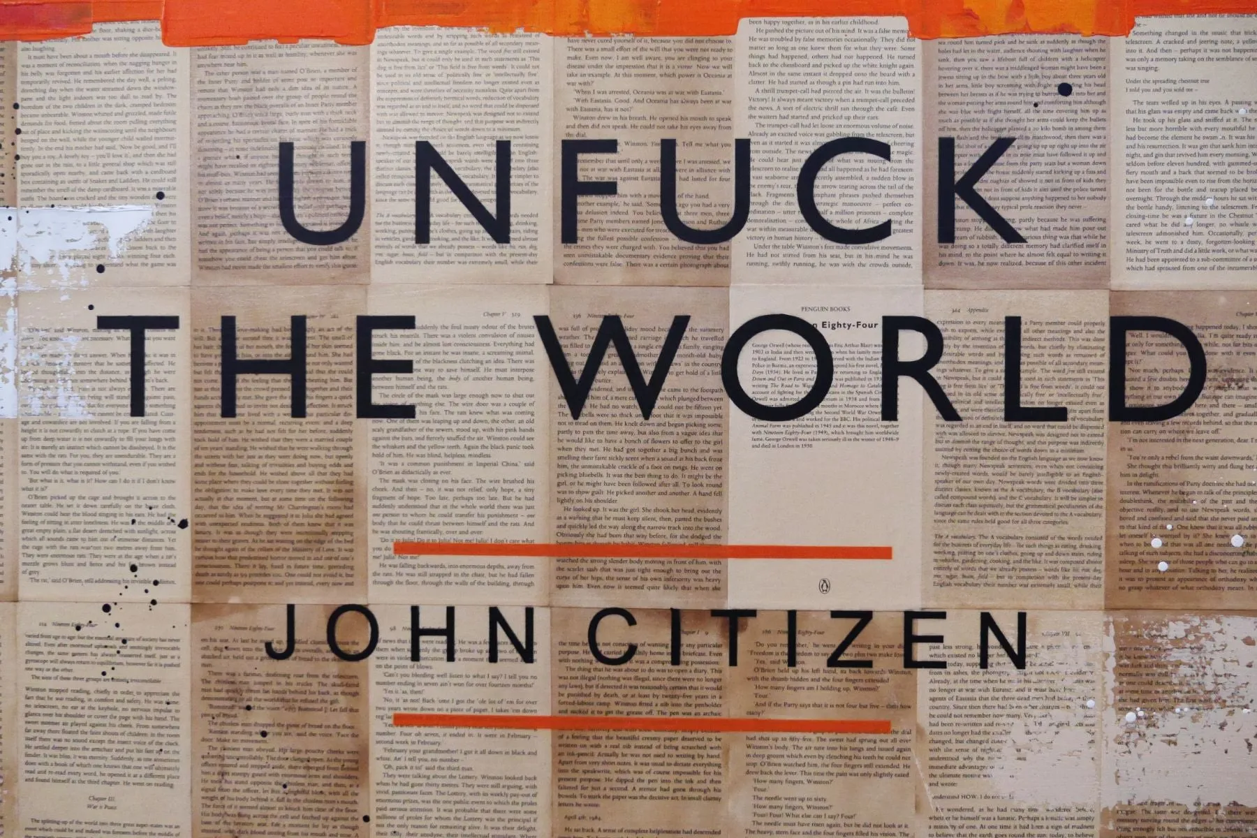 A Global Issue 140cm x 100cm The World Urban Pop Book Club Painting (SOLD)