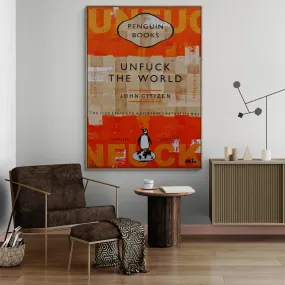 A Global Issue 140cm x 100cm The World Urban Pop Book Club Painting (SOLD)