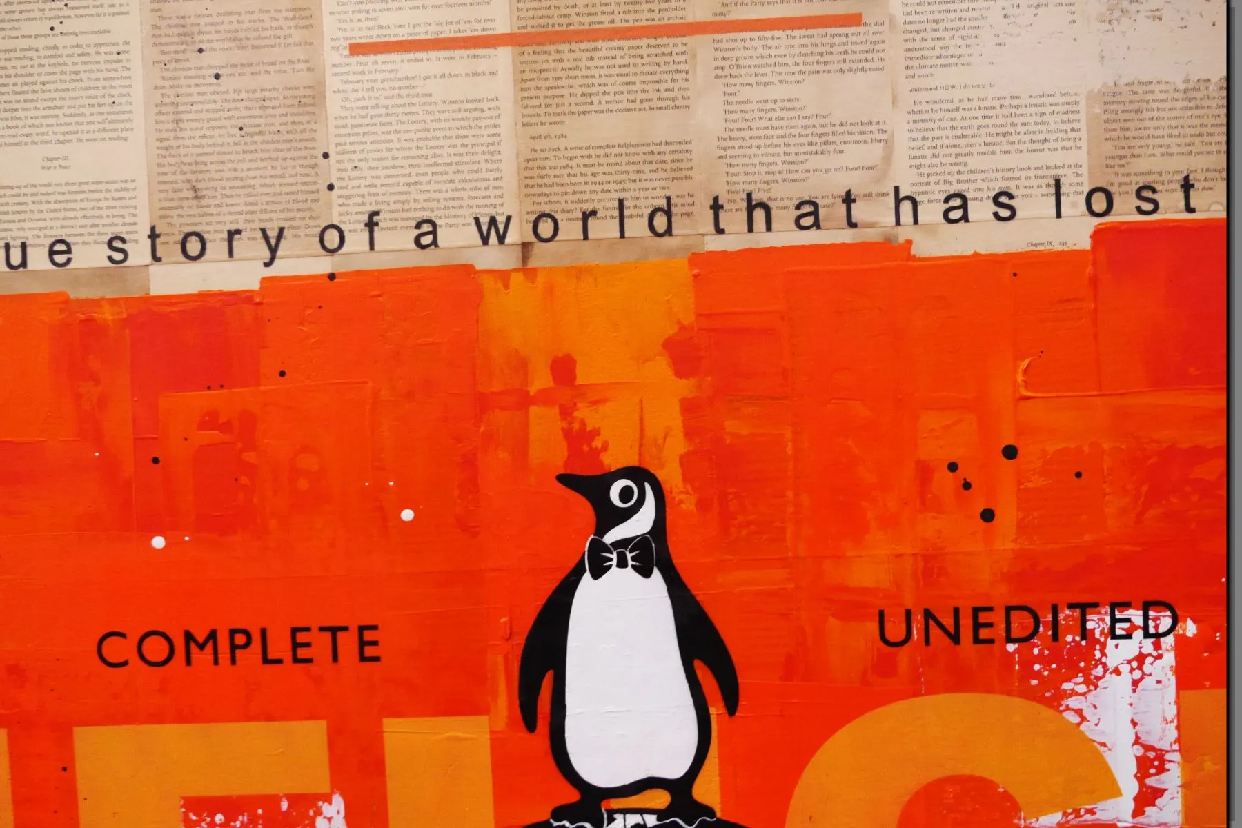 A Global Issue 140cm x 100cm The World Urban Pop Book Club Painting (SOLD)