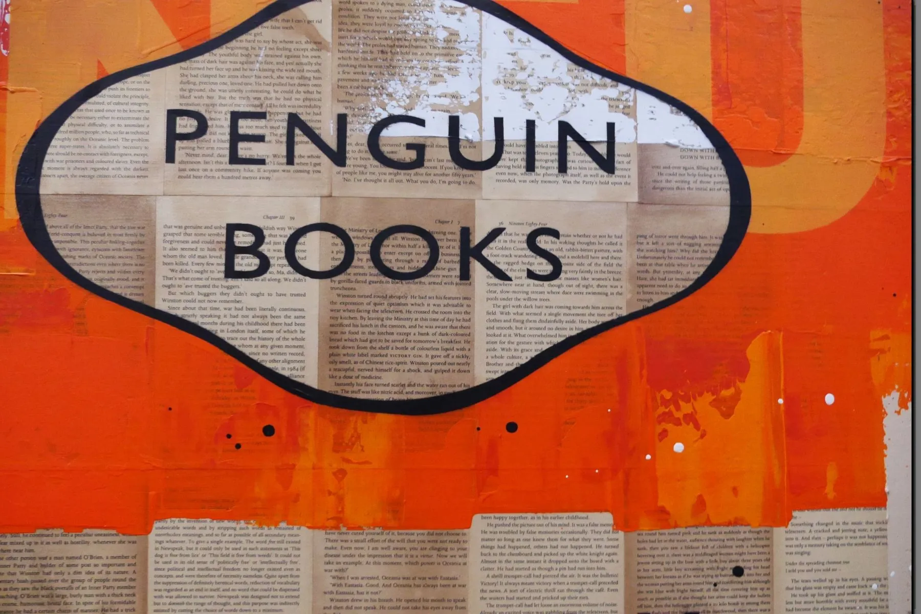 A Global Issue 140cm x 100cm The World Urban Pop Book Club Painting (SOLD)